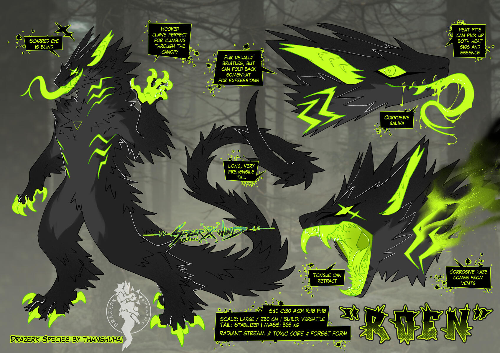 Roen, Luminary Drazerk - artwork by SPEARxWIND